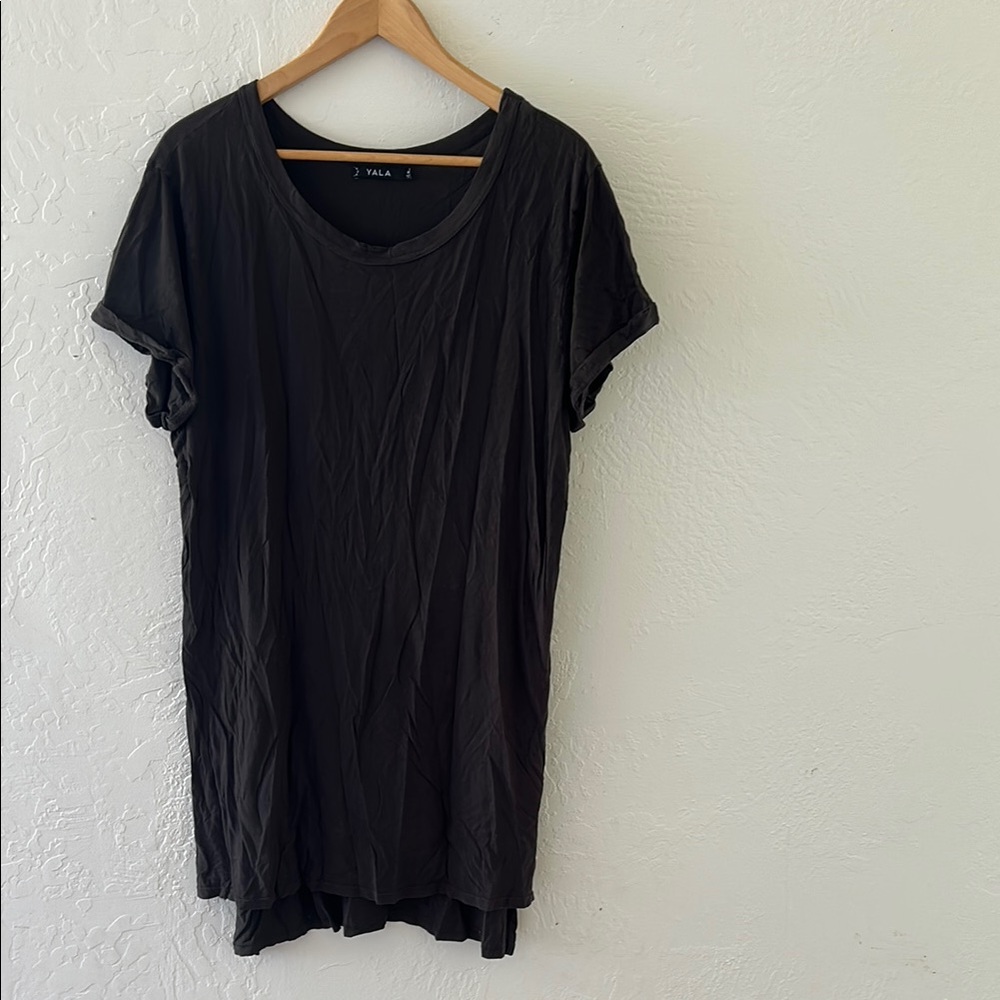 Yala Black Relaxed Short Sleeve Tee